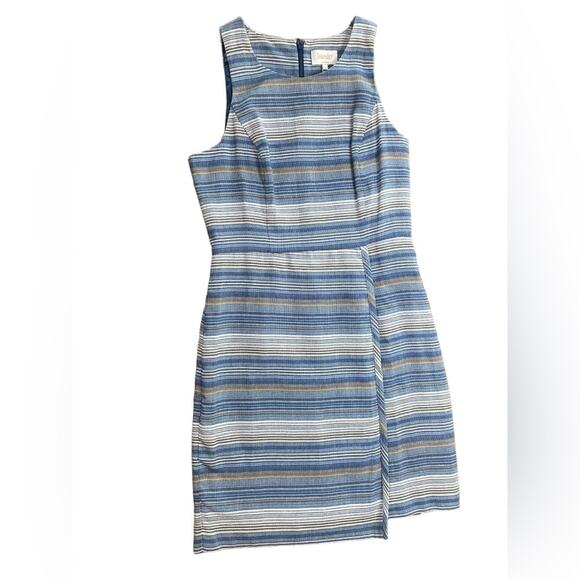 Laundry by Shelli Seagal Blue Striped Dress - Size 8 - Picture 8 of 10